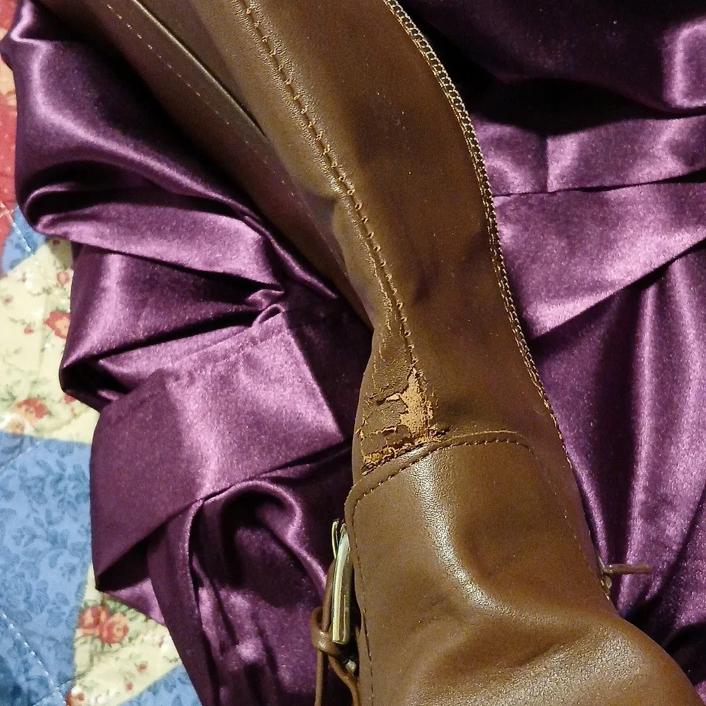 Classic Brown Women's Mid-Calf Riding Boots